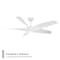 Modern Forms Fans Zephyr Indoor or Outdoor Smart Ceiling Fan 2700-3000-4000-5000K LED in Matte White FR-W2401-62L-MW - alternate 8
